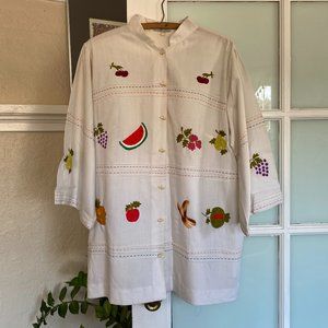 Vintage La Casa de Josefa Mexican folk top